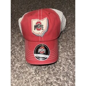 Ohio State Buckeyes NCAA United Outline Trucker Mesh Adjustable Cap Hat